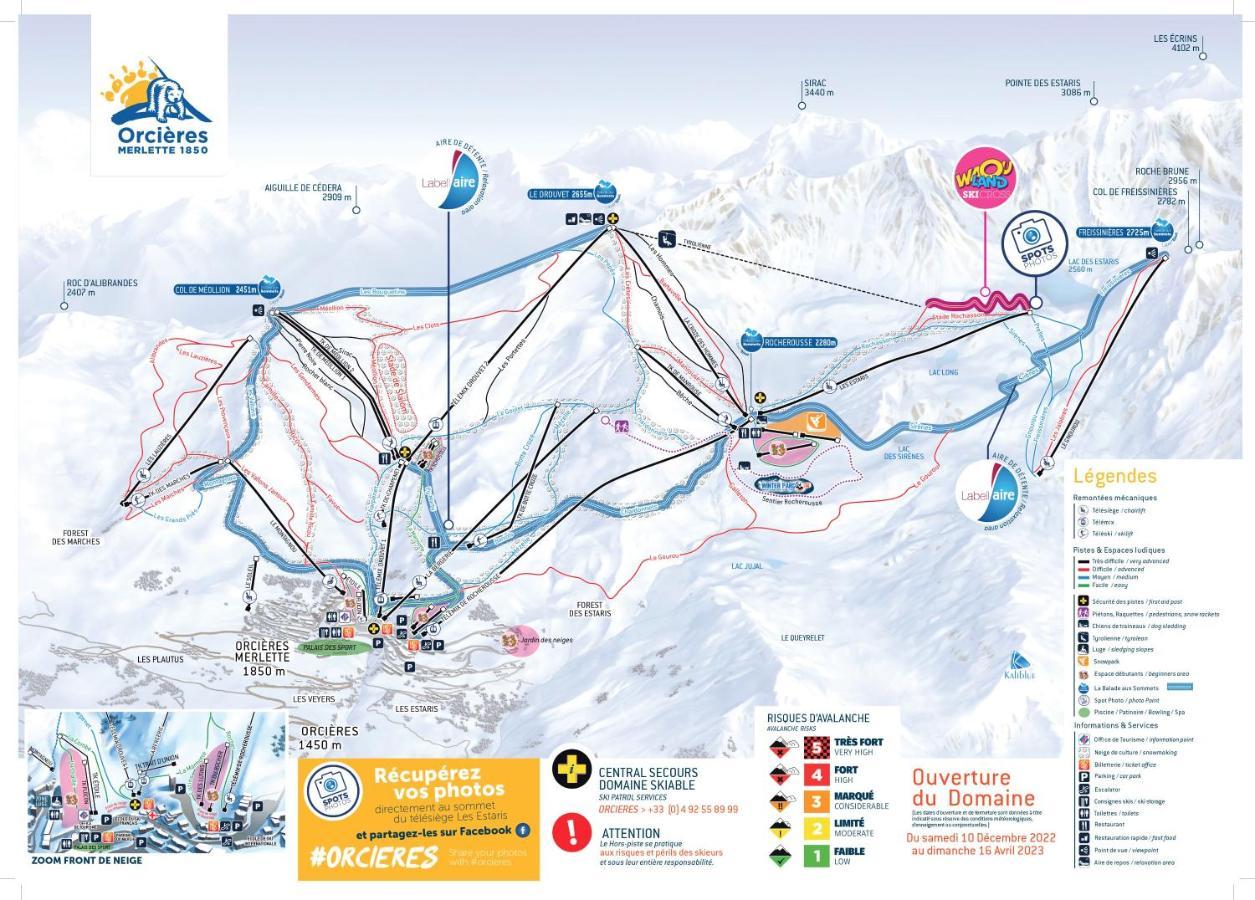 Appt T2 Cabine 4-6 Personnes Au Pied Des Pistes Orcières Exteriér fotografie